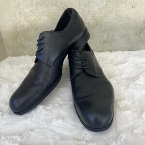 LOUIS VUITTON Men’s Black Leather Lace Up Formal Shoes Size 6.5